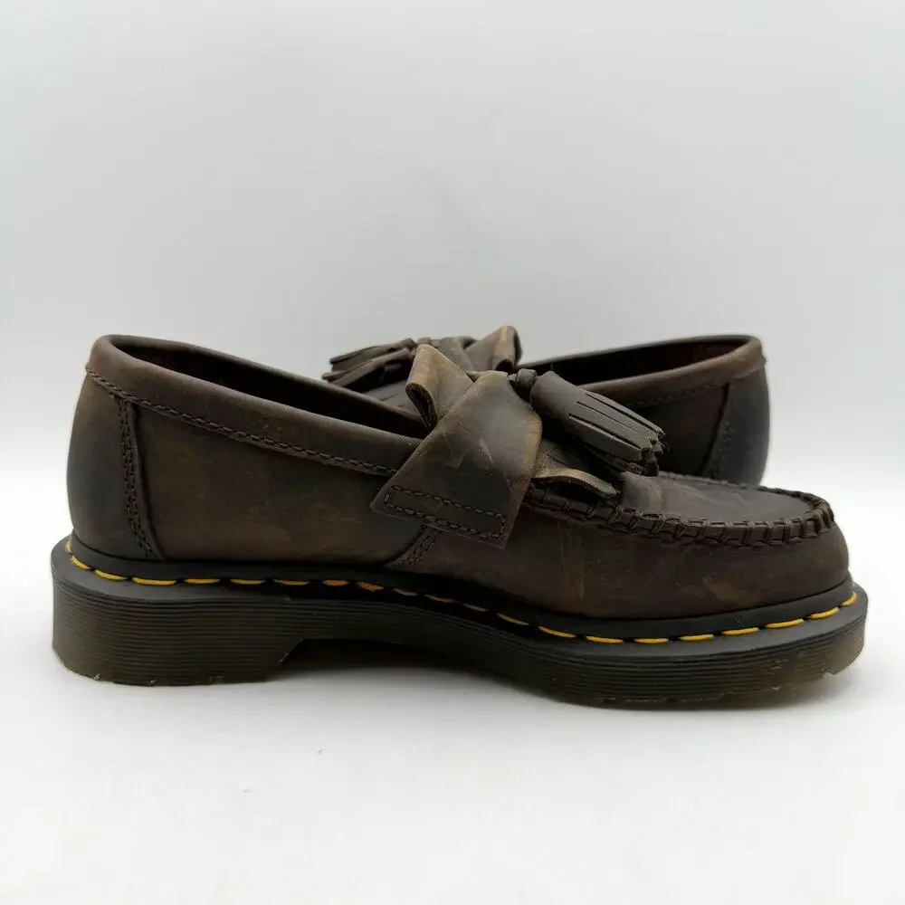 Dr. Martens Womens Adrian Bex Loafers EU 38 US 7 Brown Leather EUC